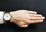 Tissot Carson Premium Chronograph White Dial Brown Leather Strap Watch For Men - T122.417.36.011.00 Buy Now By Tissot