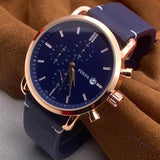 Fossil The Commuter Blue Dial Blue Leather Strap Watch for Men - FS5404 Buy Now By Fossil