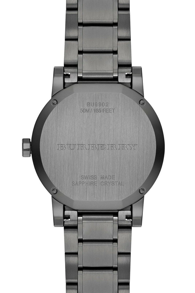 Burberry The City Black Dial Black Steel Strap Watch for Men - BU9902 Buy Now By Burberry