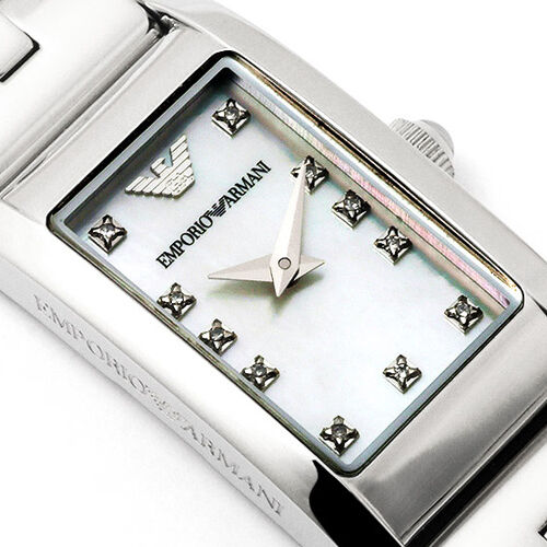 Emporio Armani Donna Mother Of Pearl White Dial Silver Steel Strap Watch for Women - AR3167 Buy Now By Emporio Armani