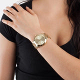 Michael Kors Slim Runway Gold Dial Gold Stainless Steel Strap Watch for Women - MK3179 Buy Now By Michael Kors