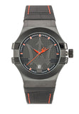 Maserati Potenza 3H STR Black Dial 42mm Leather Strap Watch For Men - R8851108010