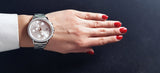 Shop Tommy Hilfiger Carly White Dial Silver Stainless Steel Strap Watch for Women - 1781787 in USA