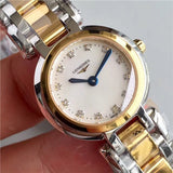 Longines PrimaLuna Quartz Diamonds Mother of Pearl Dial Two Tone Steel Strap Watch for Women - L8.110.5.93.6 Buy Now By Longines