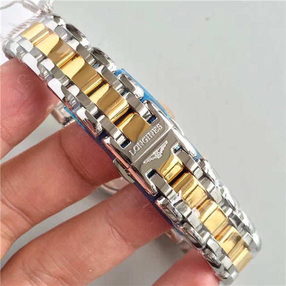 Longines PrimaLuna Quartz Diamonds Mother of Pearl Dial Two Tone Steel Strap Watch for Women - L8.110.5.93.6 Buy Now By Longines