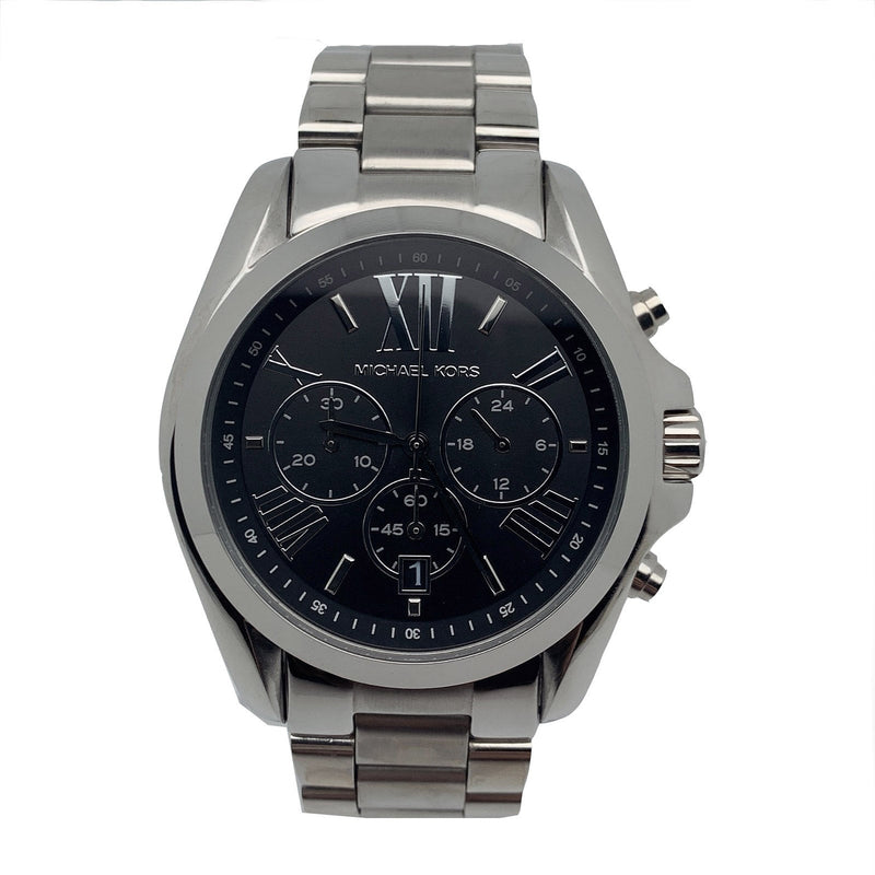 Michael Kors Bradshaw Black Dial Silver Steel Strap Watch for Men - MK5705 Buy Now By Michael Kors