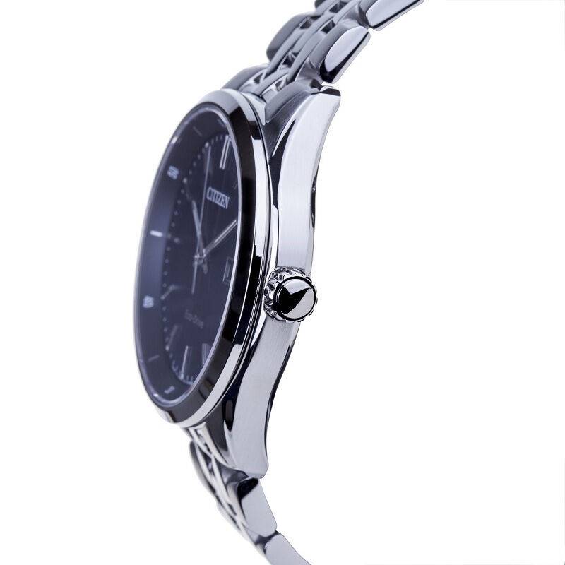 Citizen Eco Drive Blue Dial Silver Steel Strap Watch For Men - BM7250-56L Buy Now By Citizen