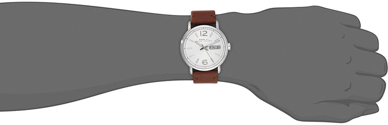 Marc Jacobs Fergus White Dial Brown Leather Strap Watch for Men - MBM5080 Buy Now By Marc Jacobs