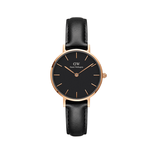 Daniel Wellington Classic Petite Sheffield Black Dial Black Leather Strap Watch For Women - DW00100224 Buy Now By Daniel Wellington