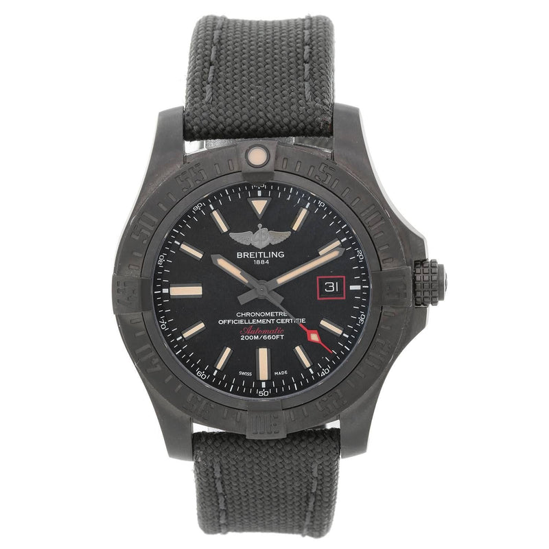 Shop Breitling Avenger Titanium Blackbird 44mm Automatic Mens Watch - V1731110BD74/109W in USA