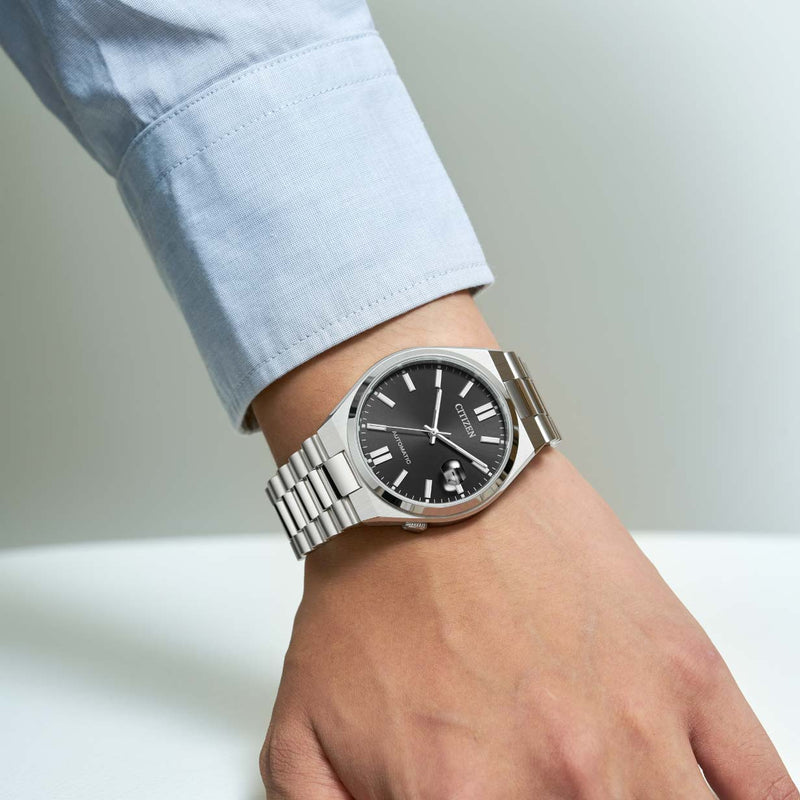 Citizen Tsuyosa Automatic Black Dial Silver Steel Strap Watch For Men - NJ0150-81E Buy Now By Citizen