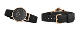Daniel Wellington Classic Petite Cornwall Black Dial Black NATO Strap Watch For Women - DW00100215 Buy Now By Daniel Wellington