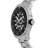 Shop Gucci Dive Snake Black Dial Silver Steel Strap Watch For Men - YA136218 in USA