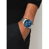 Hugo Boss Navigator Chronograph Blue Dial Silver Steel Strap Watch for Men - 1513498 Buy Now By Hugo Boss