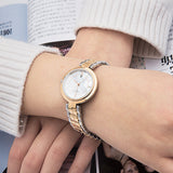 Tissot T Lady Flamingo Mother of Pearl White Dial Two Tone Steel Strap Watch For Women - T094.210.22.111.00 Buy Now By Tissot