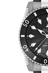 Gucci Dive Automatic Black Dial Silver Steel Strap Watch for Men - YA136353