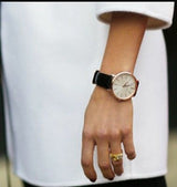 Michael Kors Jaryn Quartz White Dial Black Leather Strap Watch For Women - MK2472 Buy Now By Michael Kors