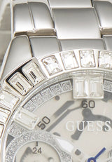 Guess Sassy Multifunction Quartz Silver Dial Silver Steel Strap Watch For Women - W0705L1 Buy Now By Guess