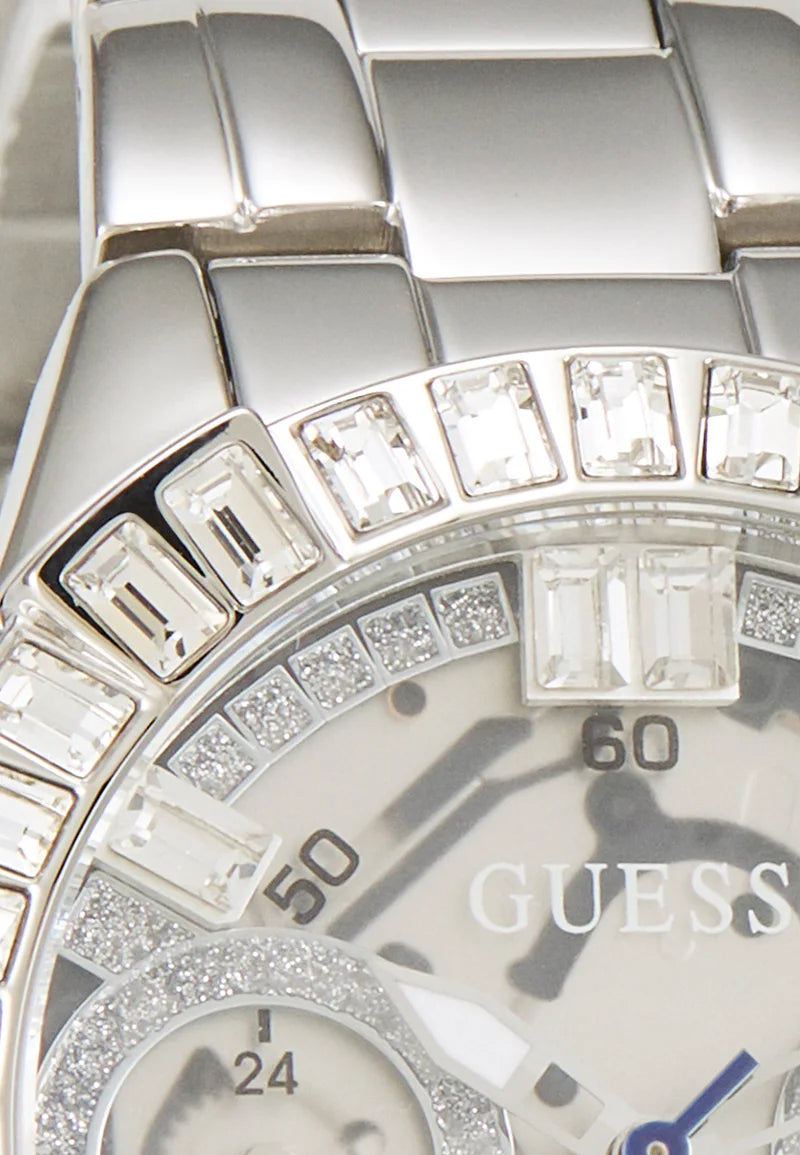 Guess Sassy Multifunction Quartz Silver Dial Silver Steel Strap Watch For Women - W0705L1 Buy Now By Guess