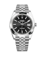 Shop Rolex Datejust 41 Oyster Black Dial Oystersteel Jubilee Bracelet Watch for Men - M126300-0012 in USA