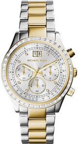 Michael Kors Brinkley Chronograph Silver Dial Two Tone Steel Strap Watch for Women - MK6188 Buy Now By Michael Kors