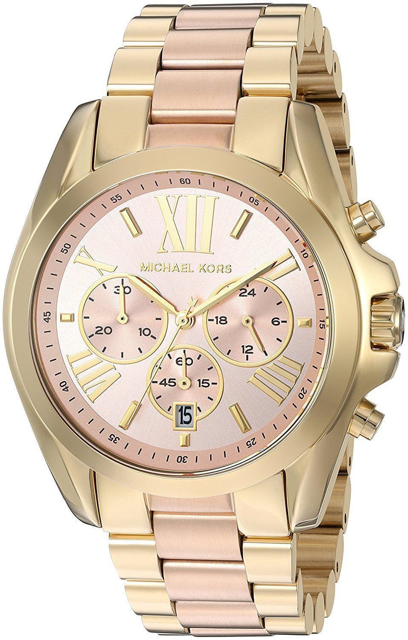 Michael Kors Bradshaw Gold Dial Two Tone Steel Strap Watch for Women - MK6359 Buy Now By Michael Kors