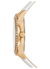 Michael Kors Sage Three-Hand Mother of Pearl White Dial White Leather Strap Watch for Women - MK4818 Buy Now By Michael Kors