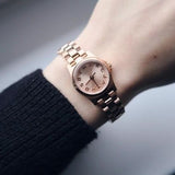 Marc Jacobs Dinky Rose Gold Dial Rose Gold Steel Strap Watch for Women - MBM3200 Buy Now By Marc Jacobs