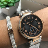 Michael Kors Skylar Black Dial Two Tone Steel Strap Watch for Women - MK5957 Buy Now By Michael Kors