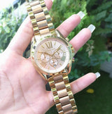 Michael Kors Bradshaw Gold Dial Two Tone Steel Strap Watch for Women - MK6359 Buy Now By Michael Kors