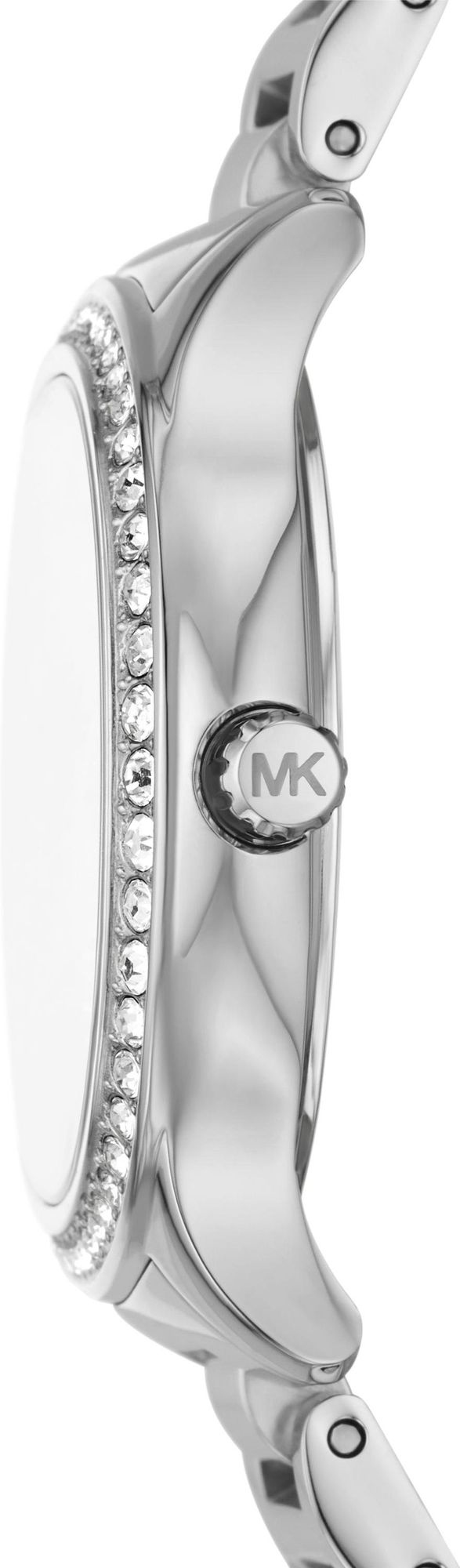 Michael Kors Sage Three-Hand White Dial Silver Steel Strap Watch for Women - MK4807 Buy Now By Michael Kors
