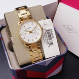 Fossil Tailor Gold Dial Gold Steel Strap Watch for Women - ES4263 Buy Now By Fossil