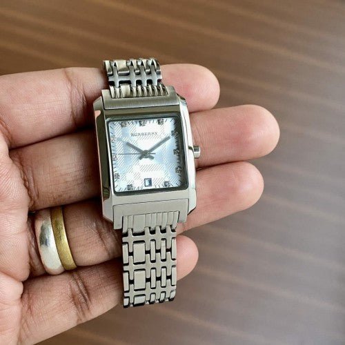 Burberry Heritage Diamond White Dial Silver Stainless Steel Strap Watch for Women - BU1583 Buy Now By Burberry