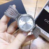 Guess Chiffon Silver Dial Silver Mesh Bracelet Watch For Women - W1083L1 Buy Now By Guess