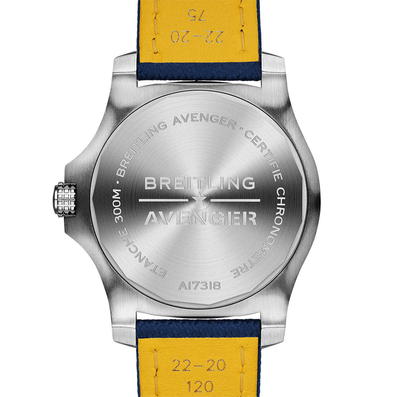 Shop Breitling Avenger Automatic 43 Blue Dial Blue Nylon Strap Watch for Men - A17318101C1X1 in USA