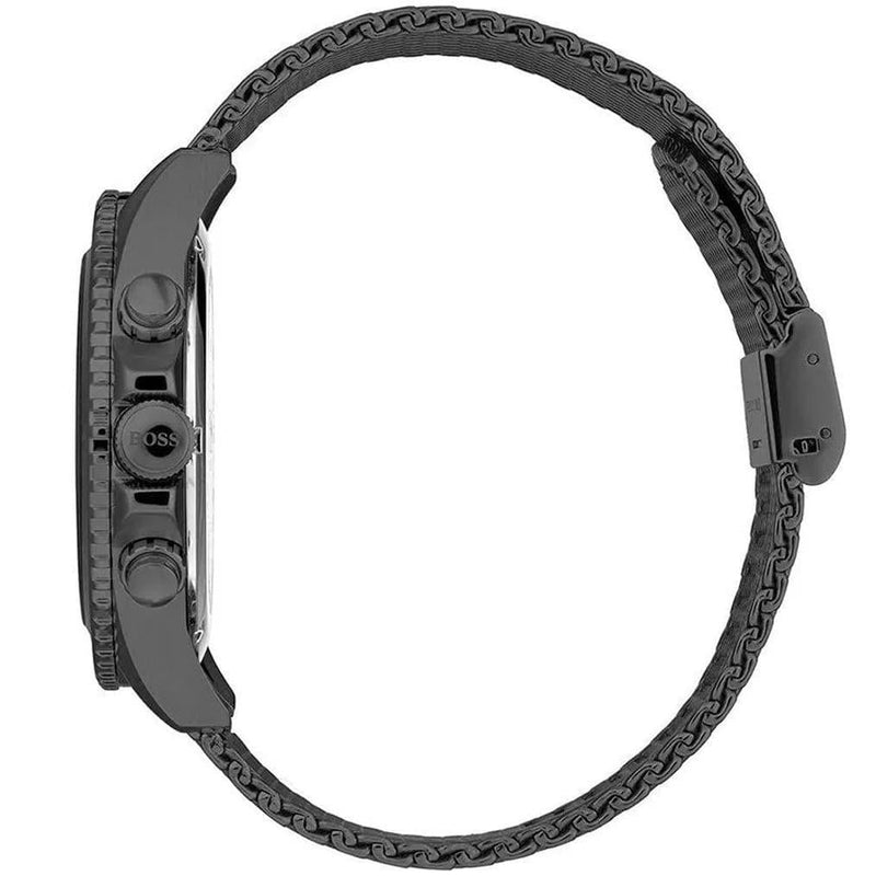 Shop Hugo Boss Ocean Edition Blue Dial Black Mesh Bracelet Watch for Men - 1513702 in USA