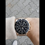 Hugo Boss Ocean Edition Black Dial Gold Mesh Bracelet Watch for Men - 1513703 Buy Now By Hugo Boss