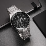 Maserati SFIDA Chronograph Black Dial Silver Steel Strap Watch For Men - R8873640015 Buy Now By Maserati