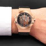 Maserati Potenza Automatic Skeleton Black Dial Black Leather Strap Watch For Men - R8821108039 Buy Now By Maserati
