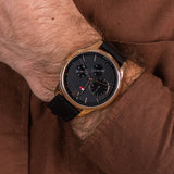 Shop Tommy Hilfiger Damon Quartz Black Dial Black Leather Strap Watch for Men - 1791419 in USA