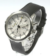 Shop IWC Aquatimer Chronograph White Dial Black Rubber Strap Watch for Men - IW376801 in USA