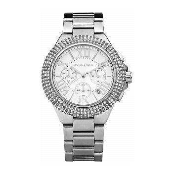 Shop Michael Kors Camille Silver Dial Silver Steel Strap Watch for Women - MK5634 in USA