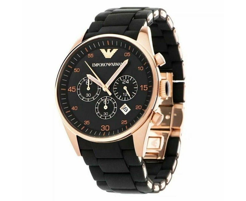 Emporio Armani Sportivo Black Dial Black Steel Strap Watch For Women - AR5906 Buy Now By Emporio Armani