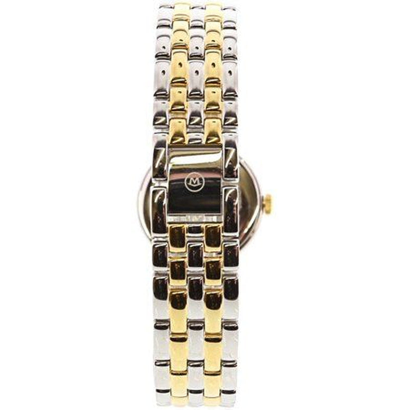 Shop Movado Veturi Quartz Black Dial Two Tone Steel Strap Watch for Women - 0606933 in USA