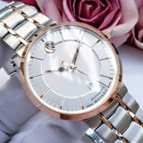 Movado 1881 Automatic Silver Dial Two Tone Steel Strap Watch For Men - 607063 Buy Now By Movado