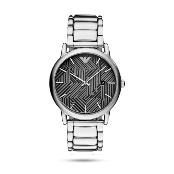 Emporio Armani Classic Quartz Grey Dial Silver Steel Strap Watch For Men - AR11134 Buy Now By Emporio Armani