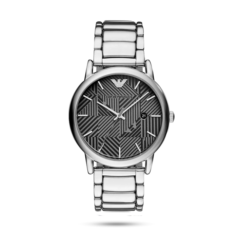 Emporio Armani Classic Quartz Grey Dial Silver Steel Strap Watch For Men - AR11134 Buy Now By Emporio Armani