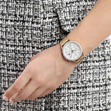 Shop Tommy Hilfiger Carly White Dial Gold Steel Strap Watch for Women - 1781786 in USA