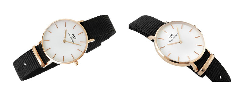 Daniel Wellington Classic Petite Cornwall White Dial Green NATO Strap Watch For Women - DW00100253 Buy Now By Daniel Wellington