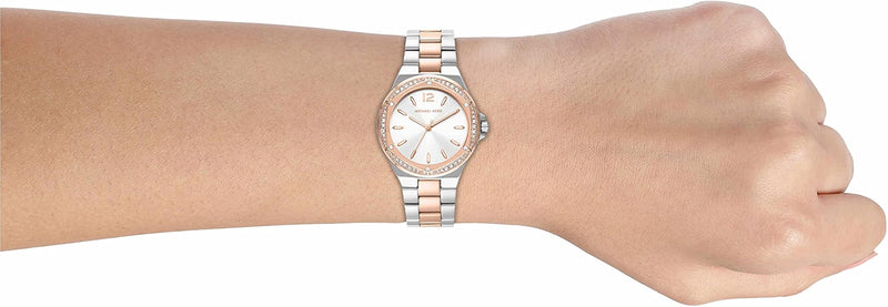 Michael Kors Lennox Three Hand Quartz Silver Dial Two Tone Steel Strap Watch For Women - MK6989 Buy Now By Michael Kors